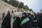 مراسم استقبال از ۱۲ شهید گمنام دوران دفاع مقدس در شیراز