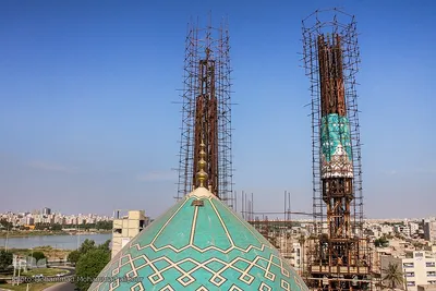 آستان علی‌بن مهزیار اهوازی همچنان در دست ساخت