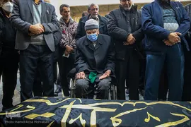 تشییع پیکر «حاج احمد فیاض» پیرغلام اهل‌بیت(ع)