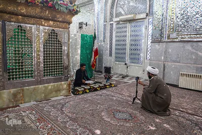 مراسم جز خوانی مجازی در امام زاده ها