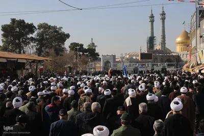 تشییع آیت الله شیخ عبدالنبی نمازی در قم