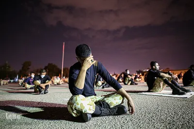 عزاداری شب عاشورا در تیپ 55 هوابرد ارتش‎