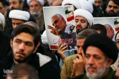 تجمع ضدتروریستی علما، طلاب و روحانیون قم  به مناسبت شهادت سردار قاسم سلیمانی 