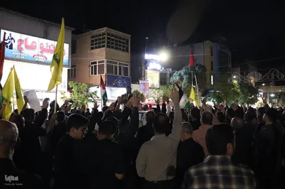 تجمع مردم انقلابی ملایر در محکومیت جنایت رژیم خبیث صهیونیستی‎