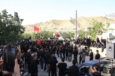 عزاداری روز عاشورا در روستای محمود آباد بیرجند