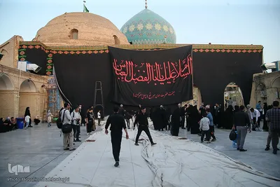 برپایی خیمه عزا در امامزاده موسی مبرقع(ع)
