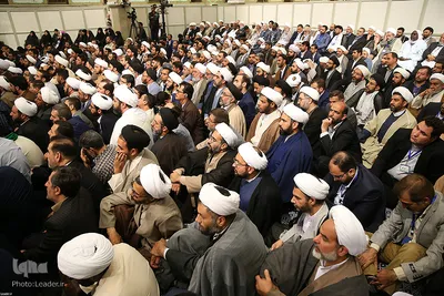 دیدار اعضای کنگره نقش شیعه درگسترش‌علوم‌اسلامی با رهبرانقلاب