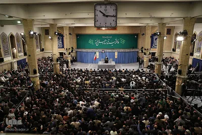 دیدار مداحان اهل‌بیت علیهم‌السلام با رهبر انقلاب