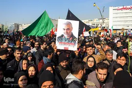 مراسم تشیع پیکر شهید سپهبد حاج قاسم سلیمانی در دانشگاه تهران