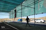 عکس | آماده‌سازی موکب‌های بین راهی برای استقبال زائران پیاده امام رضا(ع)