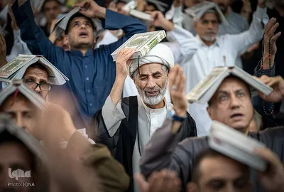 مراسم احیای شب بیست‌و‌سوم ماه مبارک رمضان، در حرم نورانی امام حسین(ع) و بین الحرمین در کربلای معلی