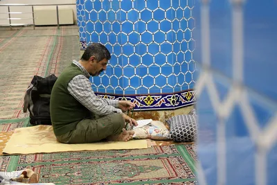 مراسم اعتکاف در مسجد ملااسماعیل یزد