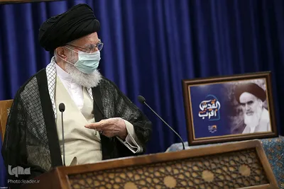 سخنرانی تلویزیونی رهبر انقلاب اسلامی به‌ مناسبت روز جهانی قدس