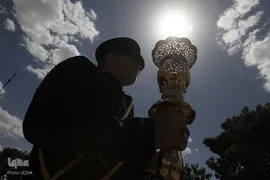 عزاداری خادمان حضرت معصومه در روز شهادت امام جواد(ع)