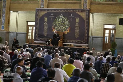 مراسم سوگواری شب شهادت امام جعفر صادق(ع) در حرم شاهچراغ‎‎