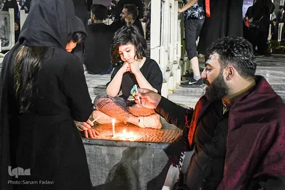 آیین شام غریبان در گلستان شهدای اصفهان‎