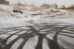 بارش برف در اهر