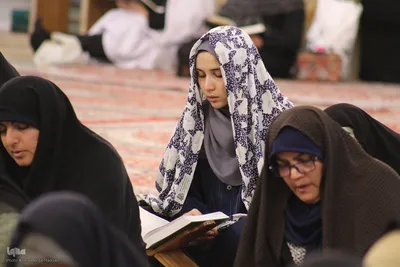مراسم جزء خوانی قرآن کریم در حرم شاهچراغ(ع)