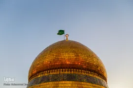 تعویض پرچم حرم حضرت عبدالعظیم(ع)