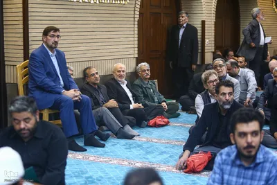 مراسم یادبود شهید دکتر علی لاریجانی در مسجد بلال رسانه ملی