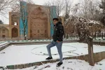 بارش برف در اهر