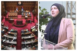 Une femme musulmane au Parlement serbe