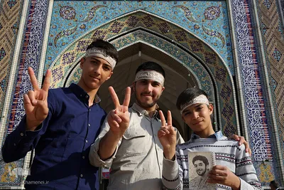 حضور و سخنرانی رهبر انقلاب در حرم مطهر رضوی
