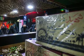 وداع با پیکر مطهر شهید مدافع امنیت طلبه بسیجی حسن مختار‌زاده
