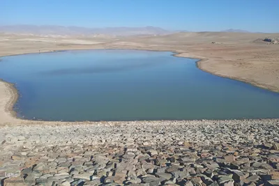 زمستان در زمستان سد خاکی آزادگان اهر