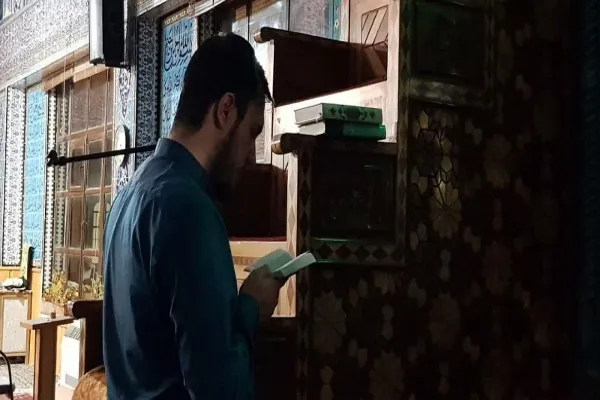 مراسم معنوی اعتکاف در مسجد جامع اردبیل 