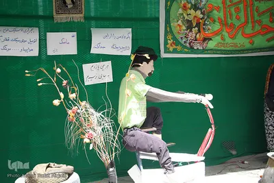 آذین بندی سنتی نیمه شعبان در مسجد موسی ابن جعفر(ع) یزد‎