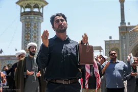 دسته عزا خادمان حرم مطهر بانوی کرامت در رثای امام جواد(ع)//////قم///