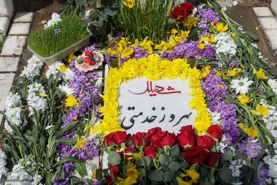 مراسم تحویل سال نو در جوار گلزار شهدای گمنام بهشت زهرا (س)