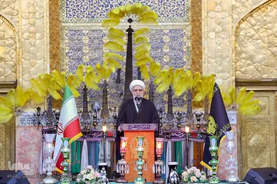 آیین سنتی «اذن عزا» در حرم مطهر امام رضا(ع)