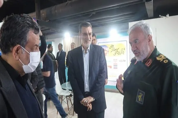 بازدید سردار فدوی از نمایشگاه دستاوردهای بنیاد شهید در دولت سیزدهم