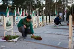 آیین ملی میهمانی لاله‌ها در گلستان شهدای اصفهان