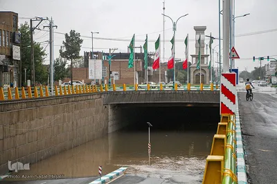 محاصره شهر یزد در سیل ومعایر شهری زیر آب‎‎