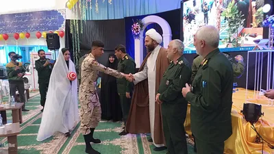 جشن ازدواج سربازان در خراسان جنوبی