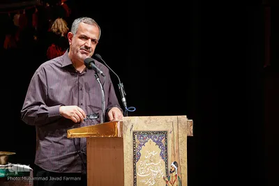 احمد مسجدجامعی در اختتامیه سومین جشنواره نقالان علوی