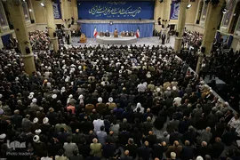 دیدار میهمانان کنفرانس بین‌المللی وحدت‌اسلامى‌ با رهبر انقلاب