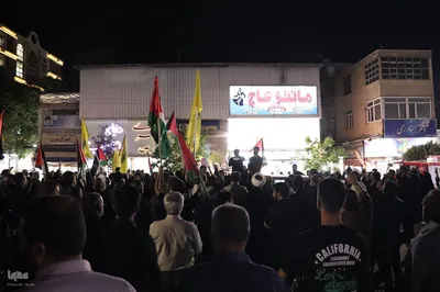 تجمع مردم انقلابی ملایر در محکومیت جنایت رژیم خبیث صهیونیستی‎