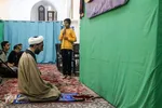 اعتکاف دانش آموزی در مسجد جامع یزد‎