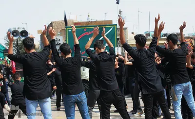 عزاداری ظهر عاشورا در حرم فاطمه معصومه(س)