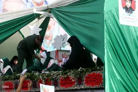 تشییع پیکر ۶۰ شهید اقتدار در تهران