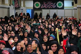 مراسم عزاداری اربعین حسینی با حضور هیئت‌های دانشجویی در حسینیه امام خمینی(ره)