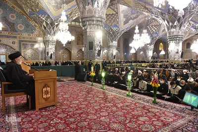 مراسم بزرگداشت آیت‌الله گرایلی در حرم رضوی