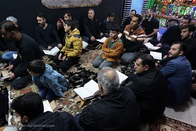 محفل با شکوه انس با قرآن‌کریم در تکیه‌گاه لثارات الحسین (ع) خانی‌آباد نو