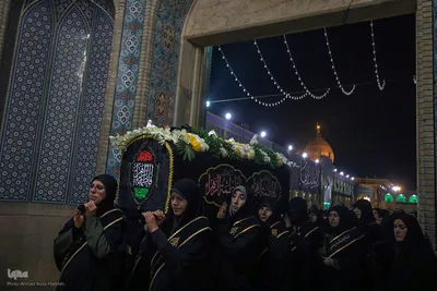تشیع نمادین حضرت زهرا (س) در شاهچراغ(ع)