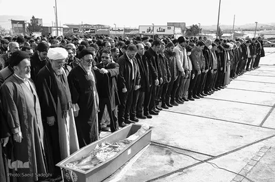تشییع پیکر «فرهاد موذن» قاری قرآن در تبریز