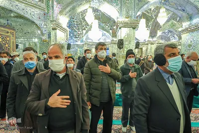 مراسم قرائت خطبه فدکیه در حرم شاهچراغ (ع)